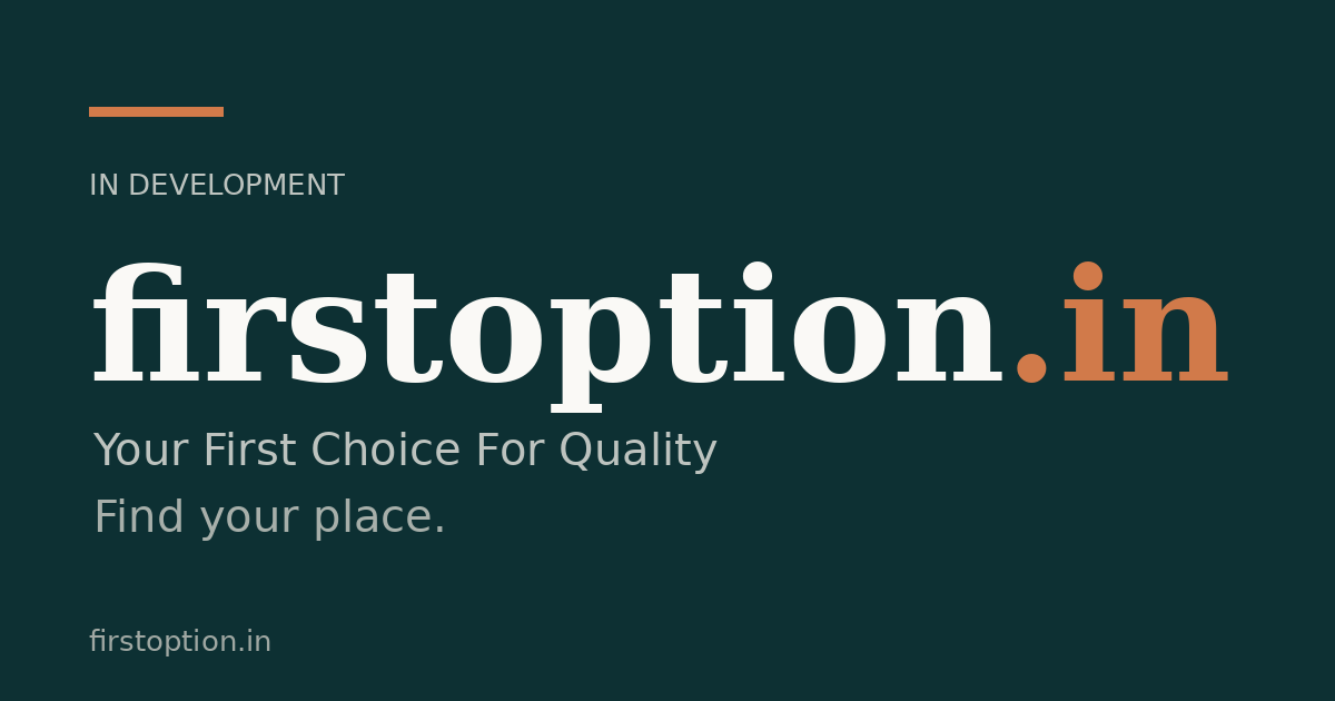 Link preview image for firstoption.in